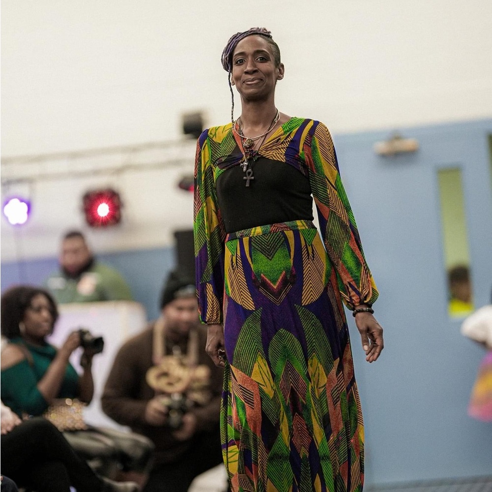 Run Way Fashion Show Tribal flow piece